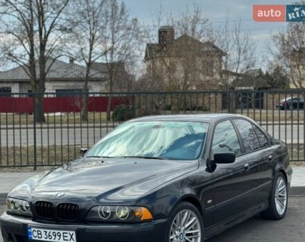 Черный БМВ 5 Серия, объемом двигателя 3.5 л и пробегом 530 тыс. км за 4450 $, фото 1 на Automoto.ua