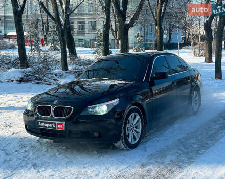 Черный БМВ 5 Серия, объемом двигателя 2.5 л и пробегом 304 тыс. км за 7990 $, фото 1 на Automoto.ua