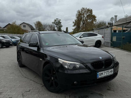 Черный БМВ 5 Серия, объемом двигателя 2 л и пробегом 338 тыс. км за 7300 $, фото 1 на Automoto.ua