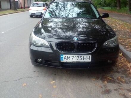 Черный БМВ 5 Серия, объемом двигателя 2 л и пробегом 330 тыс. км за 8300 $, фото 1 на Automoto.ua