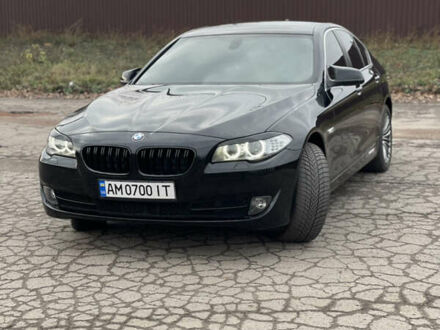 Черный БМВ 5 Серия, объемом двигателя 2 л и пробегом 313 тыс. км за 13499 $, фото 1 на Automoto.ua