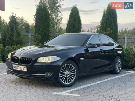 Чорний БМВ 5 Серія, об'ємом двигуна 2 л та пробігом 295 тис. км за 12900 $, фото 1 на Automoto.ua