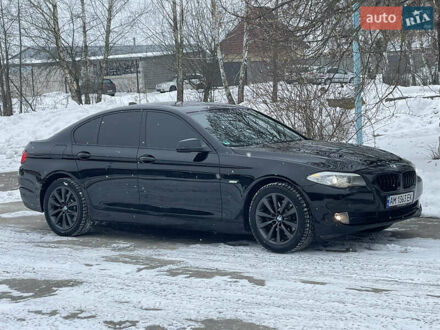 Черный БМВ 5 Серия, объемом двигателя 2 л и пробегом 345 тыс. км за 13550 $, фото 1 на Automoto.ua