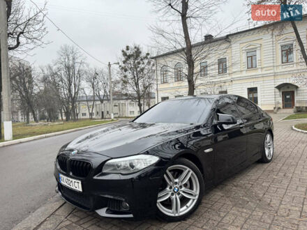 Чорний БМВ 5 Серія, об'ємом двигуна 3 л та пробігом 215 тис. км за 13400 $, фото 1 на Automoto.ua