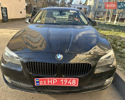 Черный БМВ 5 Серия, объемом двигателя 2 л и пробегом 223 тыс. км за 9300 $, фото 1 на Automoto.ua