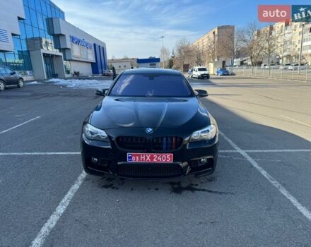 Черный БМВ 5 Серия, объемом двигателя 2 л и пробегом 216 тыс. км за 13150 $, фото 1 на Automoto.ua