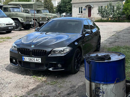 Черный БМВ 5 Серия, объемом двигателя 3 л и пробегом 95 тыс. км за 21000 $, фото 1 на Automoto.ua