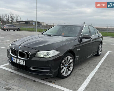 Коричневый БМВ 5 Серия, объемом двигателя 2 л и пробегом 223 тыс. км за 17600 $, фото 1 на Automoto.ua
