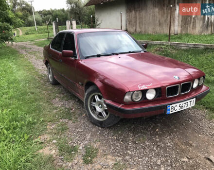 Красный БМВ 5 Серия, объемом двигателя 1.99 л и пробегом 428 тыс. км за 2300 $, фото 1 на Automoto.ua
