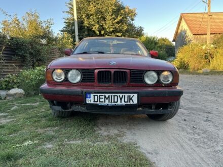 Красный БМВ 5 Серия, объемом двигателя 2.5 л и пробегом 348 тыс. км за 2500 $, фото 1 на Automoto.ua