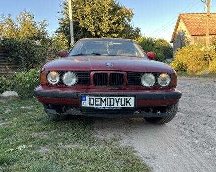 Красный БМВ 5 Серия, объемом двигателя 2.5 л и пробегом 348 тыс. км за 2800 $, фото 1 на Automoto.ua
