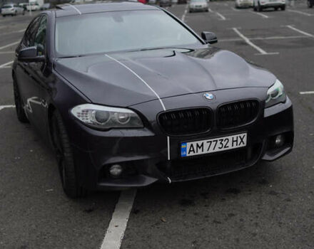 Серый БМВ 5 Серия, объемом двигателя 2 л и пробегом 177 тыс. км за 13200 $, фото 3 на Automoto.ua