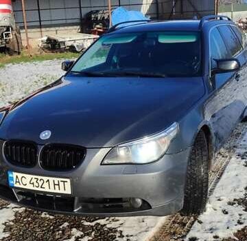 Серый БМВ 5 Серия, объемом двигателя 2.5 л и пробегом 480 тыс. км за 8500 $, фото 1 на Automoto.ua