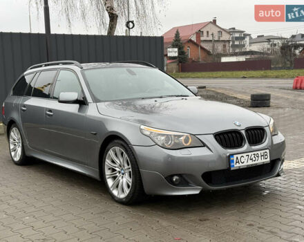 Серый БМВ 5 Серия, объемом двигателя 2 л и пробегом 332 тыс. км за 9650 $, фото 1 на Automoto.ua