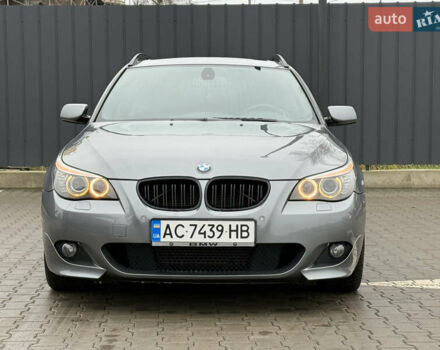 Серый БМВ 5 Серия, объемом двигателя 2 л и пробегом 332 тыс. км за 9650 $, фото 5 на Automoto.ua