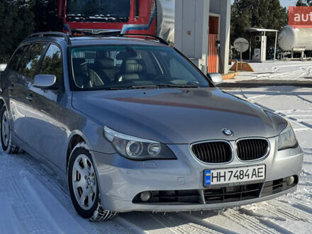 Серый БМВ 5 Серия, объемом двигателя 3 л и пробегом 344 тыс. км за 7500 $, фото 1 на Automoto.ua