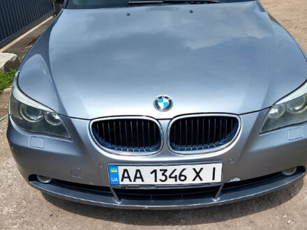 Серый БМВ 5 Серия, объемом двигателя 2.5 л и пробегом 212 тыс. км за 6500 $, фото 1 на Automoto.ua