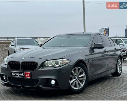 Серый БМВ 5 Серия, объемом двигателя 2 л и пробегом 161 тыс. км за 16140 $, фото 1 на Automoto.ua