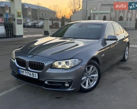 Серый БМВ 5 Серия, объемом двигателя 2 л и пробегом 217 тыс. км за 13500 $, фото 1 на Automoto.ua