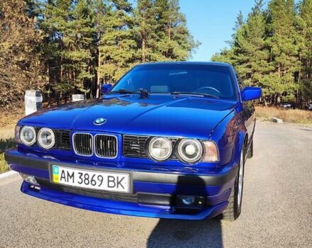 Синий БМВ 5 Серия, объемом двигателя 2 л и пробегом 328 тыс. км за 6500 $, фото 1 на Automoto.ua