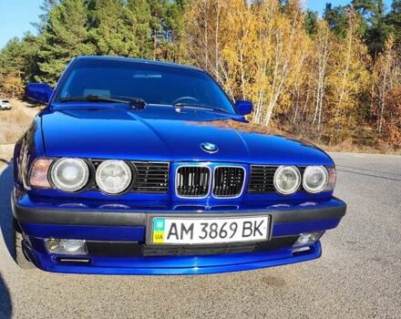 Синий БМВ 5 Серия, объемом двигателя 2 л и пробегом 328 тыс. км за 6500 $, фото 4 на Automoto.ua