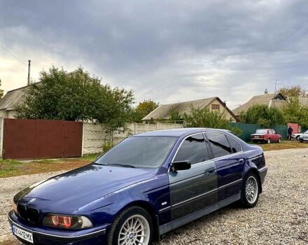 Синий БМВ 5 Серия, объемом двигателя 2.5 л и пробегом 320 тыс. км за 4000 $, фото 1 на Automoto.ua