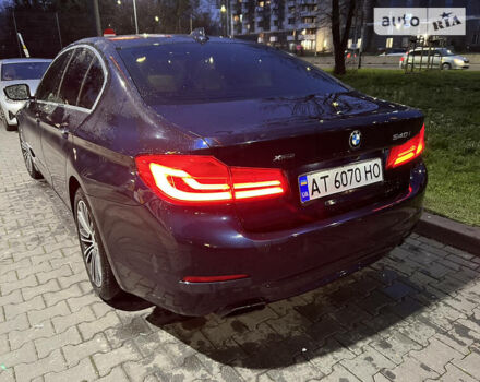 Синій БМВ 5 Серія, об'ємом двигуна 3 л та пробігом 100 тис. км за 32300 $, фото 4 на Automoto.ua
