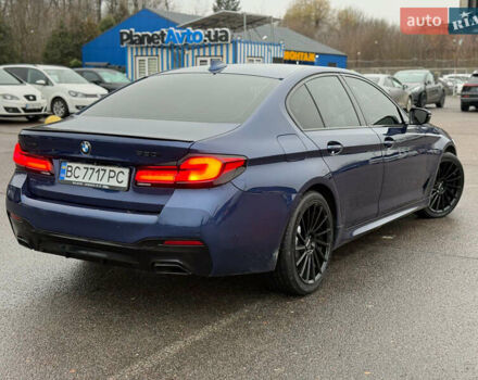 Синій БМВ 5 Серія, об'ємом двигуна 2 л та пробігом 122 тис. км за 26500 $, фото 1 на Automoto.ua