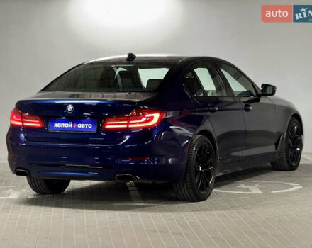 Синий БМВ 5 Серия, объемом двигателя 3 л и пробегом 171 тыс. км за 33999 $, фото 3 на Automoto.ua