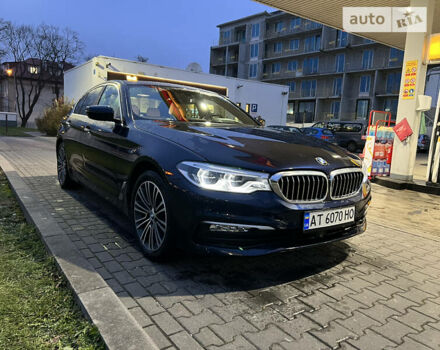 Синій БМВ 5 Серія, об'ємом двигуна 3 л та пробігом 100 тис. км за 32300 $, фото 1 на Automoto.ua