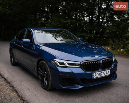 Синій БМВ 5 Серія, об'ємом двигуна 3 л та пробігом 173 тис. км за 55000 $, фото 1 на Automoto.ua