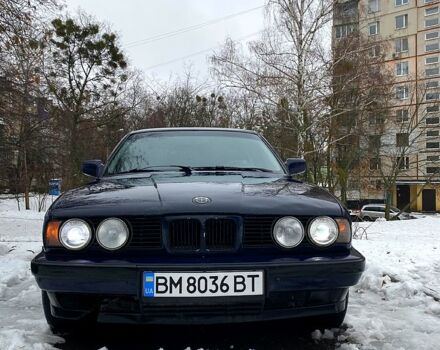 Синий БМВ 5 Серия, объемом двигателя 2 л и пробегом 241 тыс. км за 1530 $, фото 1 на Automoto.ua