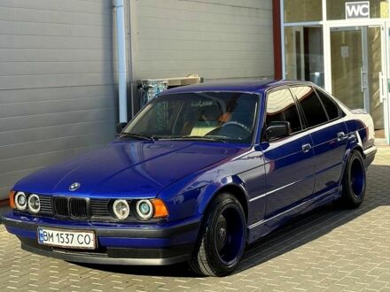 Синий БМВ 5 Серия, объемом двигателя 2.5 л и пробегом 200 тыс. км за 2150 $, фото 1 на Automoto.ua