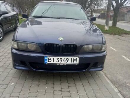 Синий БМВ 5 Серия, объемом двигателя 2.5 л и пробегом 415 тыс. км за 3299 $, фото 1 на Automoto.ua