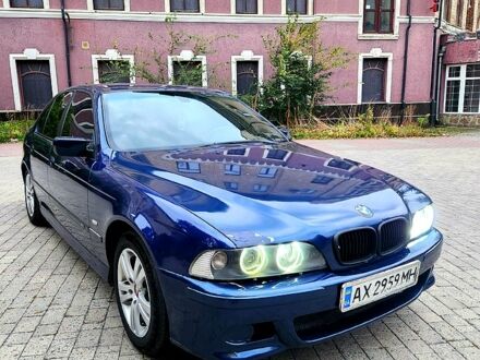 Синий БМВ 5 Серия, объемом двигателя 2.5 л и пробегом 400 тыс. км за 3500 $, фото 1 на Automoto.ua