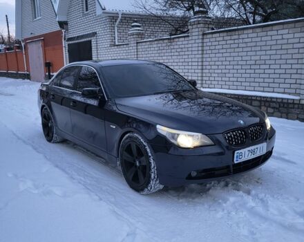 Синий БМВ 5 Серия, объемом двигателя 3 л и пробегом 192 тыс. км за 8100 $, фото 1 на Automoto.ua