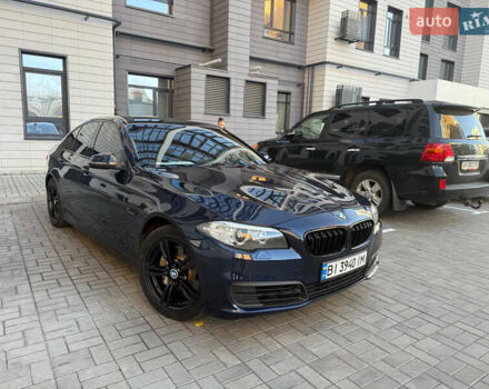 Синій БМВ 5 Серія, об'ємом двигуна 3 л та пробігом 220 тис. км за 13900 $, фото 1 на Automoto.ua