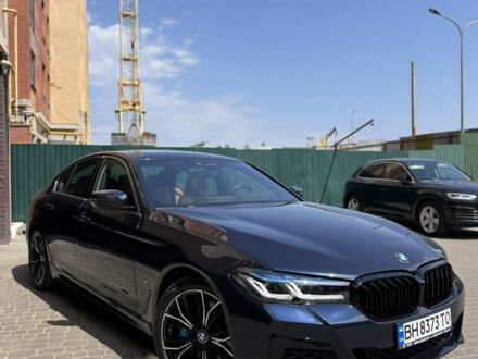 Синий БМВ 5 Серия, объемом двигателя 3 л и пробегом 59 тыс. км за 44000 $, фото 1 на Automoto.ua