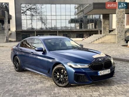 Синий БМВ 5 Серия, объемом двигателя 3 л и пробегом 181 тыс. км за 42500 $, фото 1 на Automoto.ua
