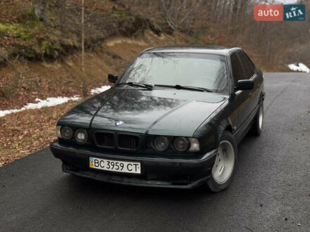 Зеленый БМВ 5 Серия, объемом двигателя 2.5 л и пробегом 467 тыс. км за 3900 $, фото 1 на Automoto.ua