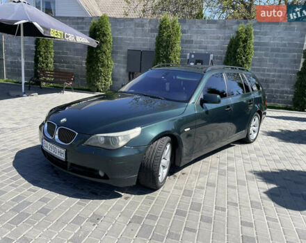 Зеленый БМВ 5 Серия, объемом двигателя 2.99 л и пробегом 368 тыс. км за 7450 $, фото 1 на Automoto.ua