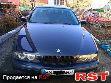 Синий БМВ 520, объемом двигателя 2 л и пробегом 204 тыс. км за 6500 $, фото 1 на Automoto.ua