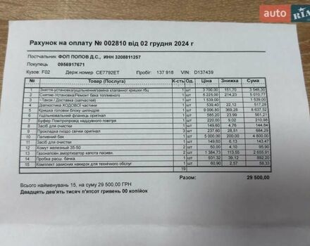 Белый БМВ 7 Серия, объемом двигателя 3 л и пробегом 142 тыс. км за 16500 $, фото 63 на Automoto.ua