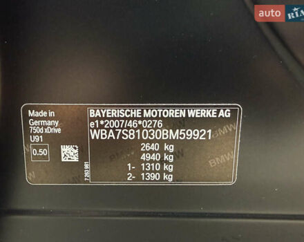 Черный БМВ 7 Серия, объемом двигателя 3 л и пробегом 107 тыс. км за 74950 $, фото 143 на Automoto.ua