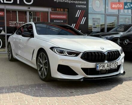 Белый БМВ 8 Series Gran Coupe, объемом двигателя 4.4 л и пробегом 48 тыс. км за 66900 $, фото 3 на Automoto.ua