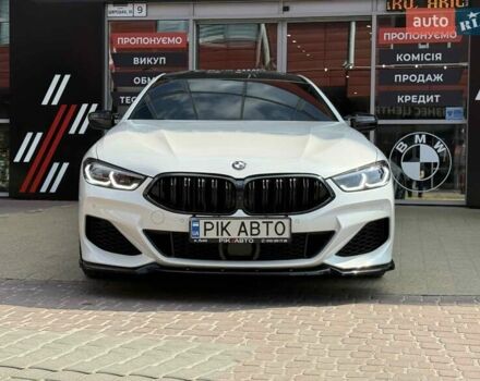 Белый БМВ 8 Series Gran Coupe, объемом двигателя 4.4 л и пробегом 48 тыс. км за 66900 $, фото 2 на Automoto.ua