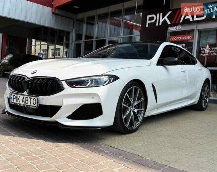 Белый БМВ 8 Series Gran Coupe, объемом двигателя 4.4 л и пробегом 48 тыс. км за 66900 $, фото 1 на Automoto.ua