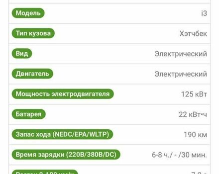 БМВ И3, объемом двигателя 0 л и пробегом 72 тыс. км за 9444 $, фото 27 на Automoto.ua