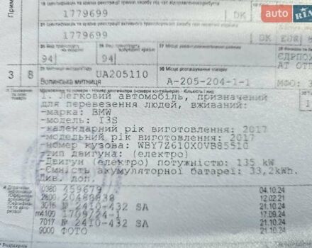 Синій БМВ І3, об'ємом двигуна 0 л та пробігом 76 тис. км за 13999 $, фото 82 на Automoto.ua