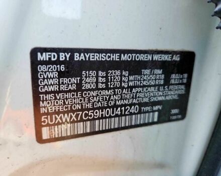 Белый БМВ Х3, объемом двигателя 3 л и пробегом 85 тыс. км за 4000 $, фото 12 на Automoto.ua